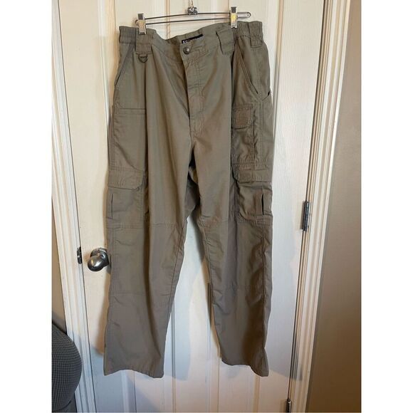 5.11 Tactical Mens Tan Double Knee Cargo Pants Size 36 - Picture 10 of 13